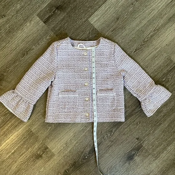 Janie and Jack Lavender Tweed Blazer - Picture 5 of 5